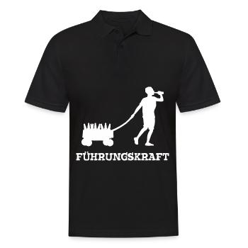 Führungskraft Bollerwagen Bier Löten Vatertag - Männer Poloshirt - Schwarz - Vorne - Kai (181cm)