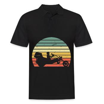 Ride Trike Retro - Men's Polo Shirt - black - Front - Kai (181cm)