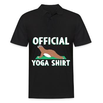 Chemise de yoga officielle Sloth - Polo Homme - noir - Devant - Kai (181cm)