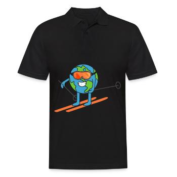 Skis de terre Ski Journée de la Terre - Polo Homme - noir - Devant - Kai (181cm)
