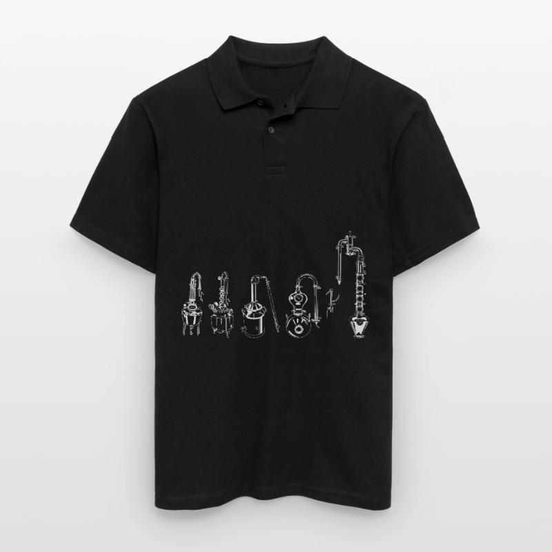 Distillery Evolution Schnapps Schnapps Distiller Men's Polo Shirt