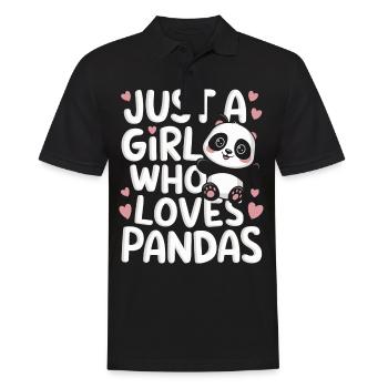 Panda Ours Panda Animal Pandas - Polo Homme - noir - Devant - Kai (181cm)