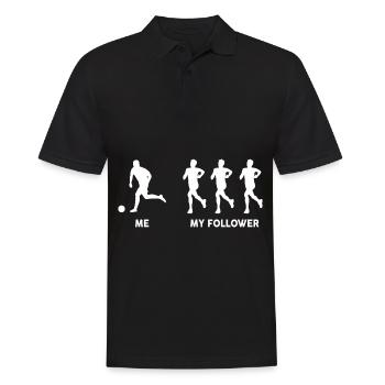 Moi mon suiveur Soccer - Polo Homme - noir - Devant - Kai (181cm)