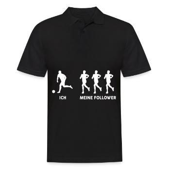 Je veux dire les joueurs de football suiveurs - Polo Homme - noir - Devant - Kai (181cm)