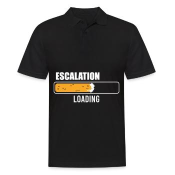 Escalation Loading Bier Saufen Eskalation Lädt - Männer Poloshirt - Schwarz - Vorne - Kai (181cm)