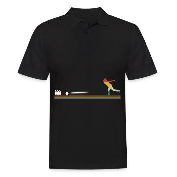 Vintage Bowling Retro - Männer Poloshirt - Schwarz - Vorne - Kai (181cm)