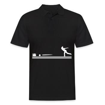 Bowling Bowler Bowlingkugel - Männer Poloshirt - Schwarz - Vorne - Kai (181cm)