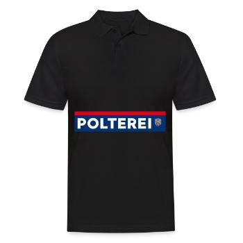 Polterei Sauf Polizei Österreich Polterabend - Männer Poloshirt - Schwarz - Vorne - Kai (181cm)