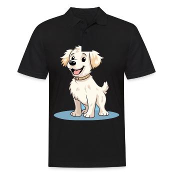 Cute dog design for dog owners - Men's Polo Shirt - black - Front - Kai (181cm)