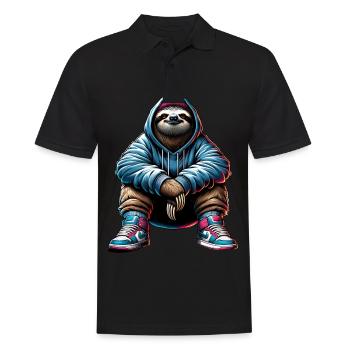 Paresseux décontracté en sweat à capuche streetwear - Polo Homme - noir - Devant - Kai (181cm)