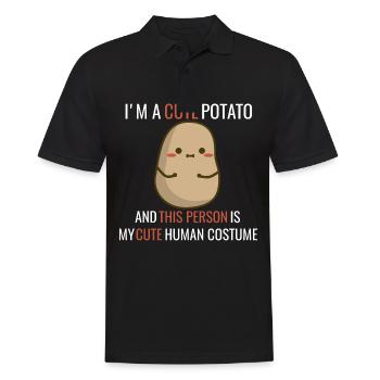 I’m a cute Potato - Polo Homme - noir - Devant - Kai (181cm)