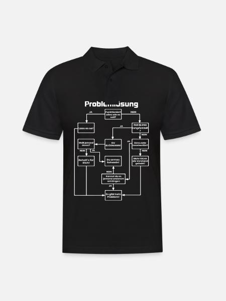Troubleshooting - Men's Polo Shirt - black