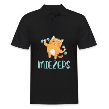 Miezeps Cat Bodybuilding workout muscle cats - Polo Homme - noir - Devant - Kai (181cm)