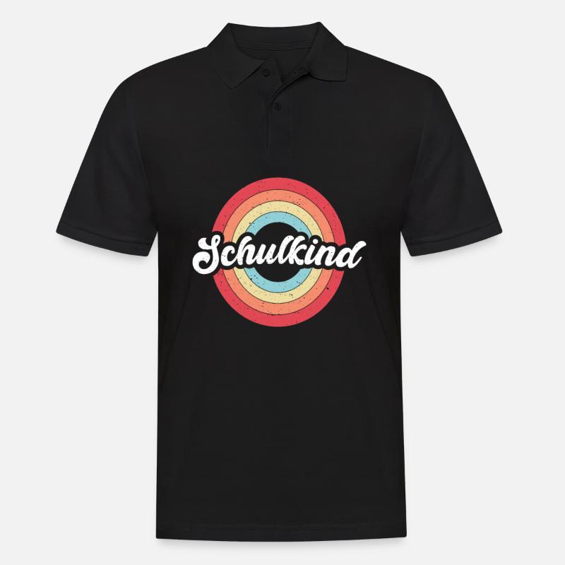 Schulkind - Männer Poloshirt - Schwarz