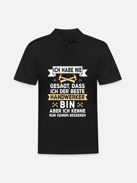 Bester Handwerker - Handwerk Geschenk - Männer Poloshirt - Schwarz