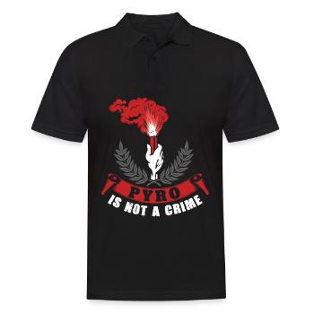 Pyro is not a crime Pyro is not a crimePyro i - Men's Polo Shirt - black - Front - Kai (181cm)