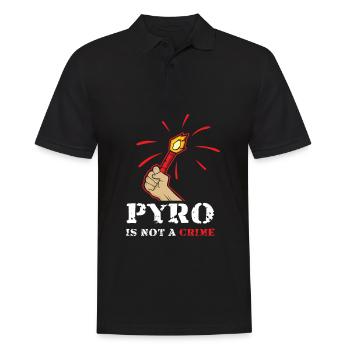 Pyro is no crime Pyrotechnie n’est pas un crime - Polo Homme - noir - Devant - Kai (181cm)