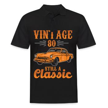 Vintage 80 Still a Classic Cars 57 Voiture - Polo Homme - noir - Devant - Kai (181cm)