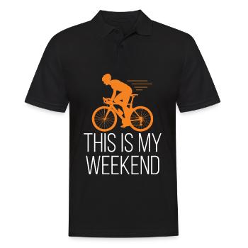 Cyclisme De course This is my Weekend cycliste - Polo Homme - noir - Devant - Kai (181cm)