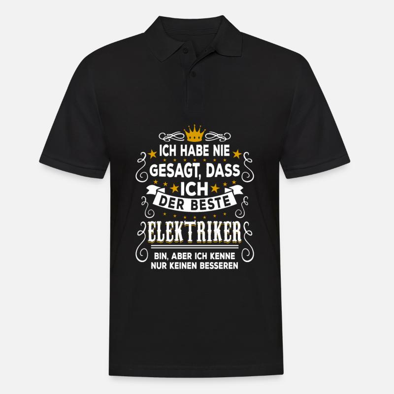 Bester Elektriker - Elektroniker Elektrotechniker - Männer Poloshirt - Schwarz