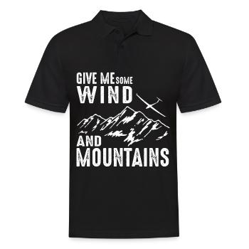 Give Me Some Wind And Moutnains Gliding Glider - Polo Homme - noir - Devant - Kai (181cm)