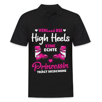 La princesse porte des chaussures de ski - Polo Homme - noir - Devant - Kai (181cm)