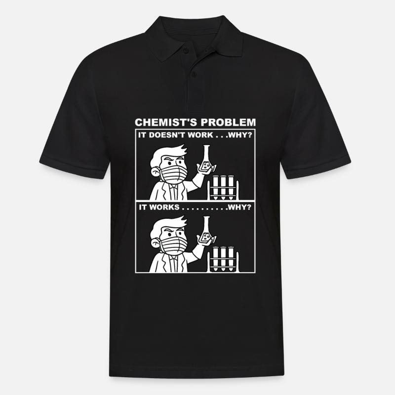 Chemistry It Works - Polo Homme - noir