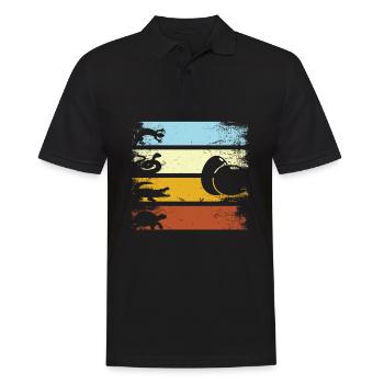 Rétro Reptiles Serpent tortue lézard - Polo Homme - noir - Devant - Kai (181cm)
