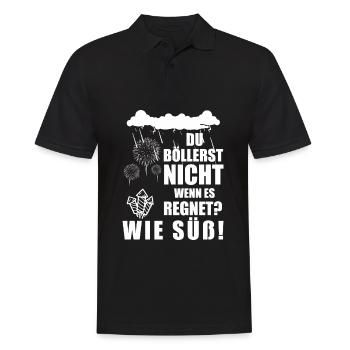 You don't fire when it rains - how sweet pyro - Men's Polo Shirt - black - Front - Kai (181cm)