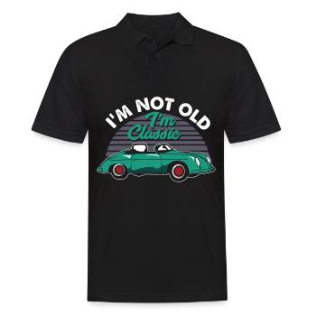I'm Not Old I'm Classic Car Retro Oldtimer - Men's Polo Shirt - black - Front - Kai (181cm)