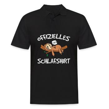 Faultier Mein Offizielles Schlaf Schlafen Faultier - Männer Poloshirt - Schwarz - Vorne - Kai (181cm)
