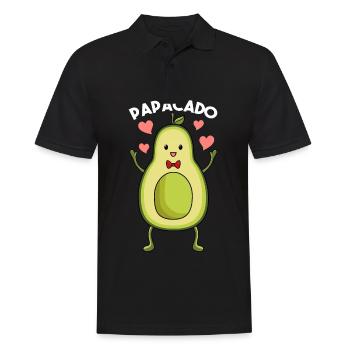 Papacado Grossesse Père 2021 avocat - Polo Homme - noir - Devant - Kai (181cm)