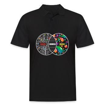 Chimie Comme magie Seulement Real Chimiste Réalité - Polo Homme - noir - Devant - Kai (181cm)