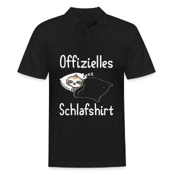 Sleepy Sleep Pajamas Chill Sloth Sleep - Men's Polo Shirt - black - Front - Kai (181cm)