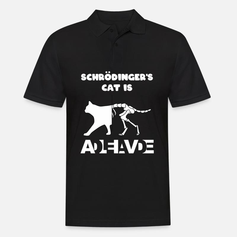 Le chat de Schrödinger - Dead AND Alive - Nerd de physique - Polo Homme - noir