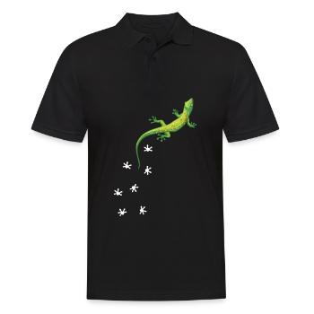 Gecko Lézards Reptiles Terraristik - Polo Homme - noir - Devant - Kai (181cm)
