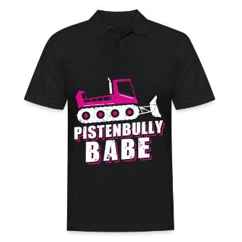 Pistenraupe Pistenfahrzeug Pisten Bully Babe - Männer Poloshirt - Schwarz - Vorne - Kai (181cm)