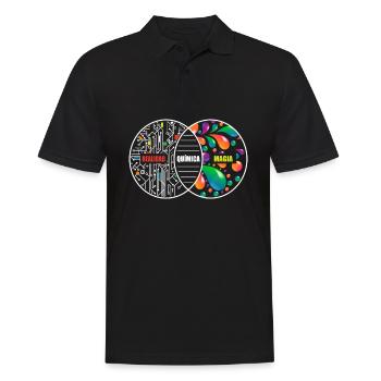 Chemistry Like Magic Only Real Chemist Reality - Men's Polo Shirt - black - Front - Kai (181cm)