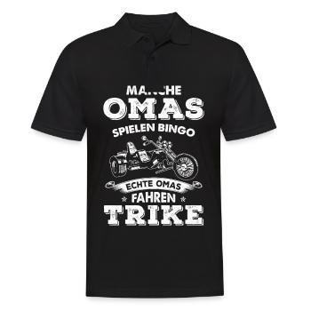 Some Grandmas Play Bingo Real Grandmas Driving Trike - Men's Polo Shirt - black - Front - Kai (181cm)