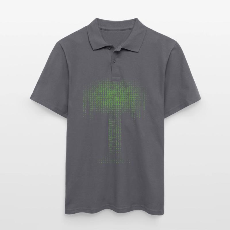 Binärer Baum Codierung Computer Programmierer Männer Poloshirt