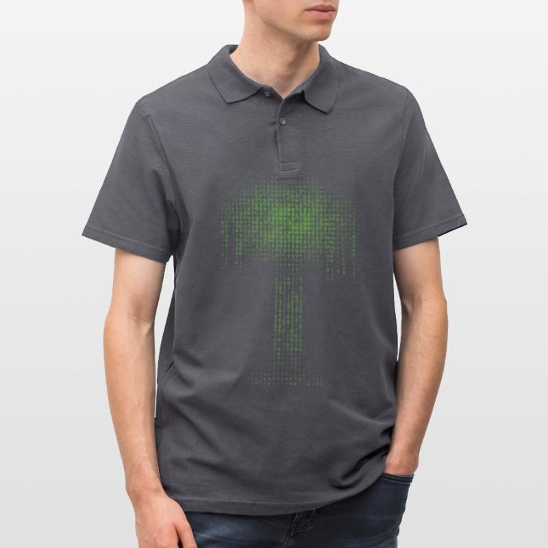 Binärer Baum Codierung Computer Programmierer Männer Poloshirt