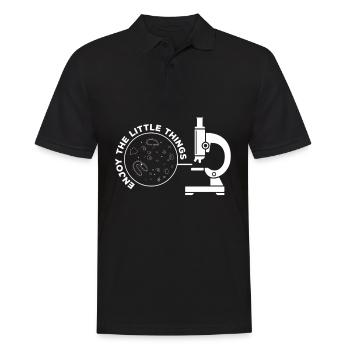 Enjoy The Little Things Microbiologie - Polo Homme - noir - Devant - Kai (181cm)