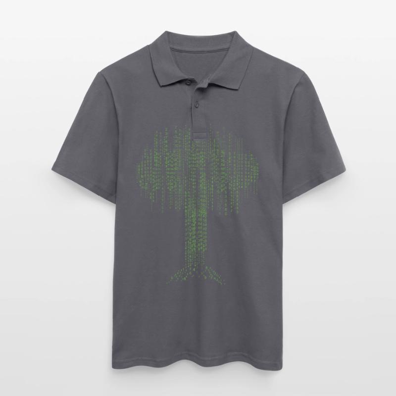 Binary Tree Encoding Computer Programmer Men's Polo Shirt