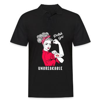 Polish Girl Unbreakable Sarkes Girls Poland - Men's Polo Shirt - black - Front - Kai (181cm)
