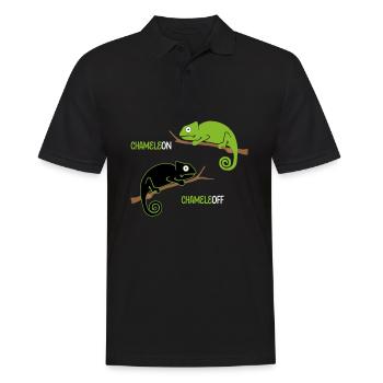 Chameleon Chameleoff - Men's Polo Shirt - black - Front - Kai (181cm)
