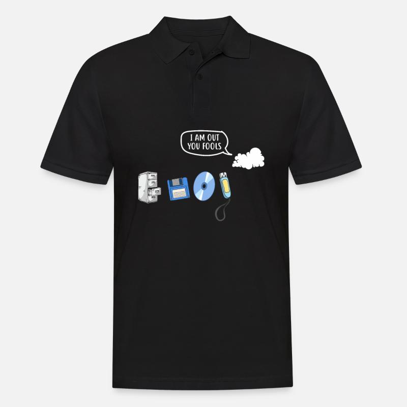 Je suis sorti de l’évolution du stockage de données de leurs imbéciles - Polo Homme - noir