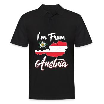 I'm From Austria Austrian Austria Home - Men's Polo Shirt - black - Front - Kai (181cm)