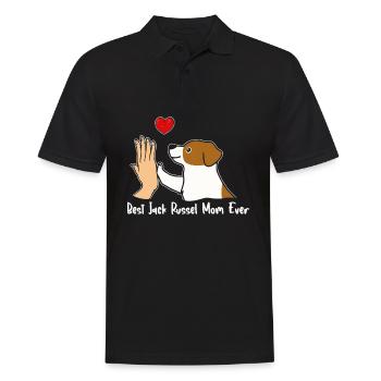 Meilleur Jack Russel Mom Ever - Polo Homme - noir - Devant - Kai (181cm)