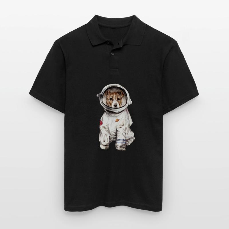 Chien en combinaison spatiale Spatiale Spatiale Polo Homme