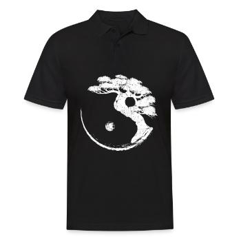 Yin Yang Bonsaï-Arbre Japon Bouddha Zen Méditation - Polo Homme - noir - Devant - Kai (181cm)